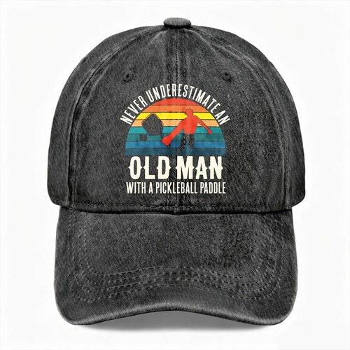 Funny pickleball hat old man - pickleball,