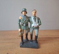 Elastolin/Lineol like type German Army Wounded Soldier & Medic.