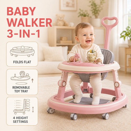 Foldable baby walker - in,