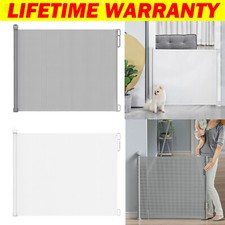 Retractable Dog Pet Mesh Gate Pets Barrier Baby Kid Safety Fence Outdoor Guard