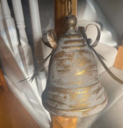Large gold metal - gold, bell