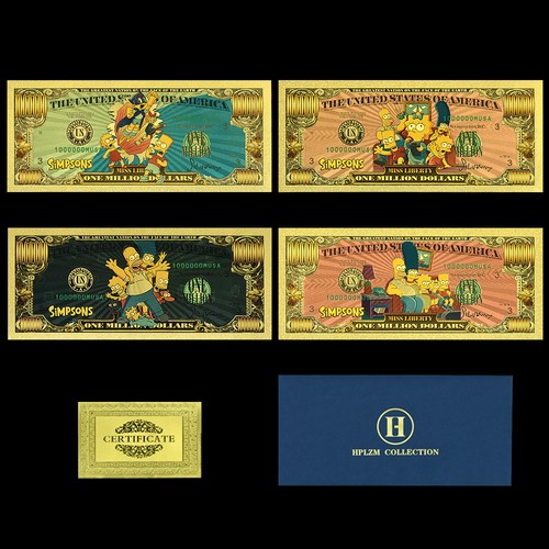 4pc set the - simpsons, gold