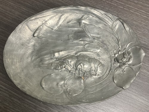 Antique orivit pewter calling - antique,