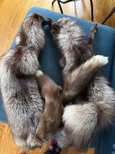 Vintage Real Fur Stoles Lot of
