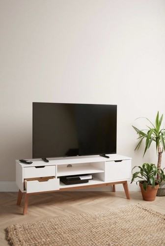 White solid pine unit - white,
