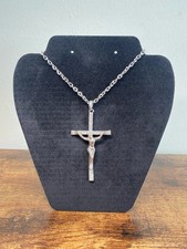 Beautiful Crucifix pendent necklace with chain Jesus jewellery religious 