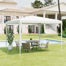 White gazebo shelter - gazebo,