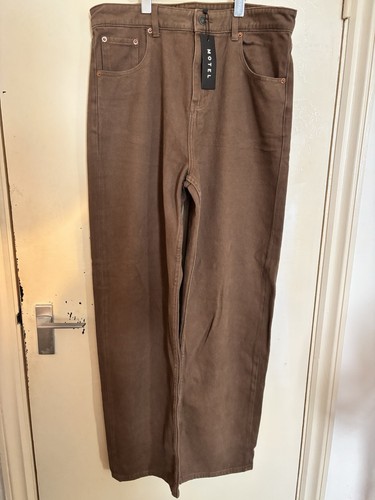 Motel rocks denim brown jeans - denim,