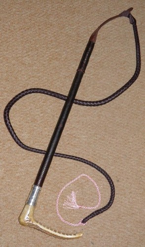 Antique gents hunting whip - antique,