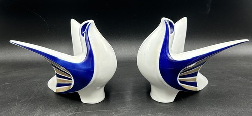 Pair spanish porcelain dove - pair,
