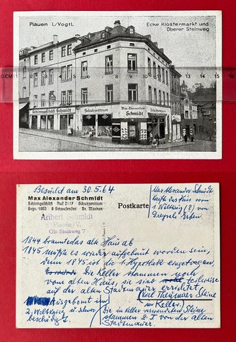 Advertising postcard old