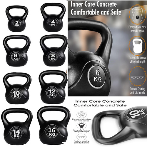 24kg vinyl kettlebell weight - vinyl,