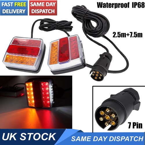 2pcs 12v led trailer tail - 16,
