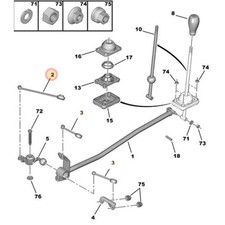 Genuine Long Gear Link Rod -