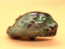 Eximious Artoria Limoges France Porcelain Oyster Shell trinket / jewelry box.