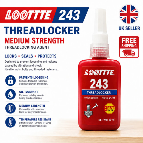 Loottte 243 thread lock 50ml - thread,