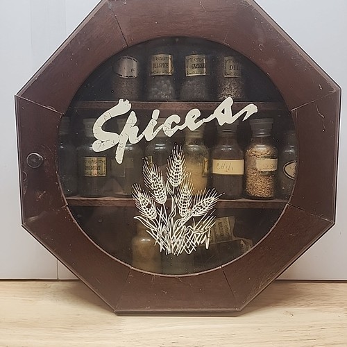 Vintage wooden wall spice - wooden,