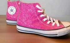Converse Chuck Taylor All Star Galaxy PINK Hi Sparkle trainer UK 5 EU 38 Glitter
