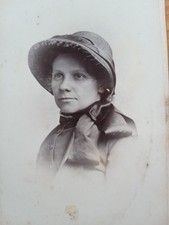 CDV Woman in Salvation Army Uniform Bonnet Hat Harrison Leeds Victorian Photo xx
