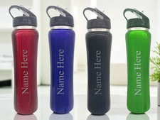 Personalised Engraved With Any Name Double Wall Sports Style Bottle 600ml 20oz