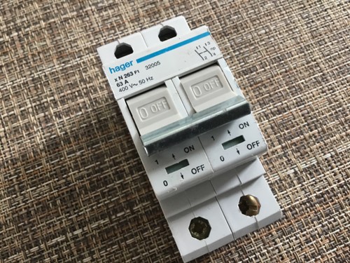Hager amp double pole - amp,