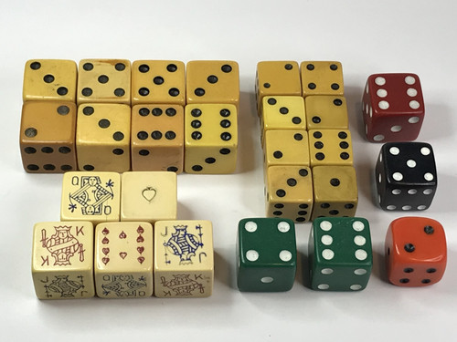 Vintage dice lot game - dice,