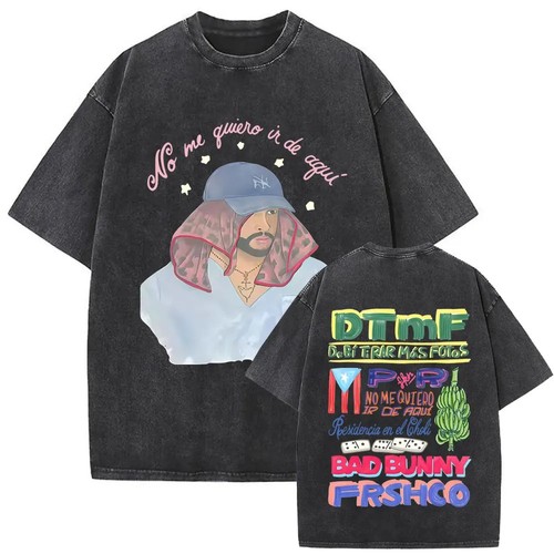 Bad bunny shirt graphic - t-shirt,