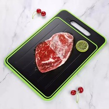 4 in 1 AluminumThawing Tray and Cutting Board for Fast Defrosting Kitchen Tool