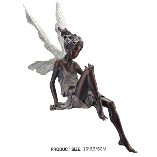 Outdoor sitting fairy garden - sitting,