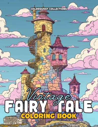Vintage fairy tale coloring - vintage,
