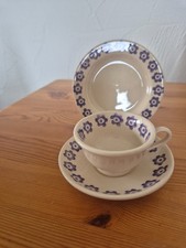 Emma Bridgewater pottery cafe cup saucer and plate daisies bridge backstamp