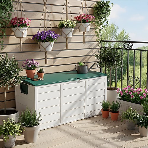 Large plastic garden storage - garden,