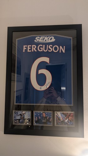 Signed framed barry ferguson - signed,