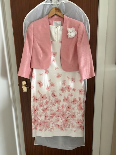 Jacque vert ivory peach dress - ivory/peach,