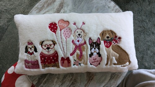 Dogs puppies hearts fluffy - dogs,