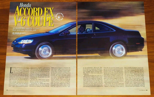 Honda 1998 accord 6 coupe - v-6,