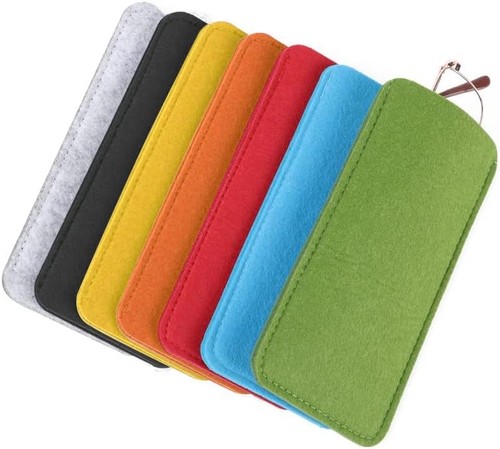 7pcs felt eyeglass - eyeglass, cases