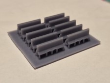 N Gauge Jersey Barriers 3d
