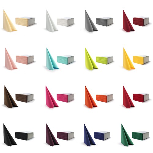 Airlaid napkins 40x40cm 4 - 50, 1/4