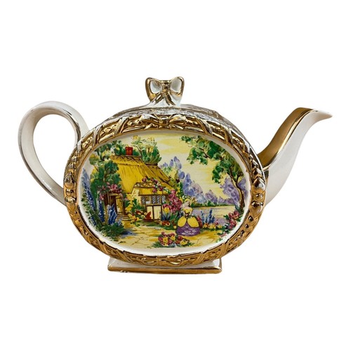 Barrel sadler tea pot vintage - tea,