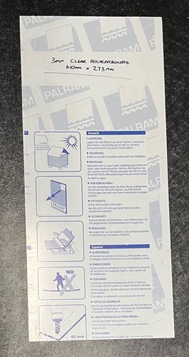 3mm clear polycarbonate sheet - clear,