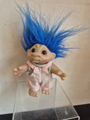 Dam troll 1984 blue hair - hair, 6"