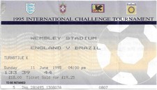 England v Brazil 1994/95 Umbro Cup ticket