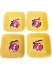 WEETABIX 70th Anniversary Collectable Cereal Bowls Yellow Set of 4 TMK