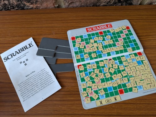 Scrabble board game complete - scrabble,