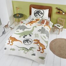 Jurassic World Dinosaur Duvet Bedding Set Ideal Boys Single Size Dinosaurs Kids