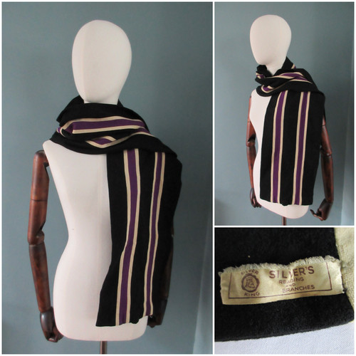Vintage university scarf 1960s - scarf,