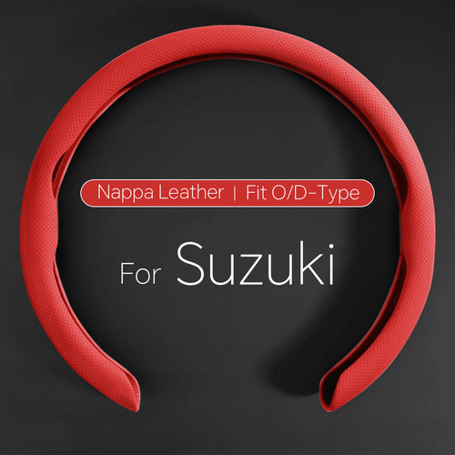 Leather steering wheel cover - leather,