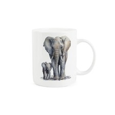 Elephant & Calf Mug -