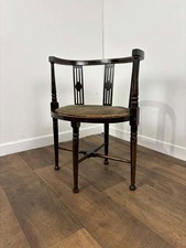 Edwardian Inlaid Tub Side